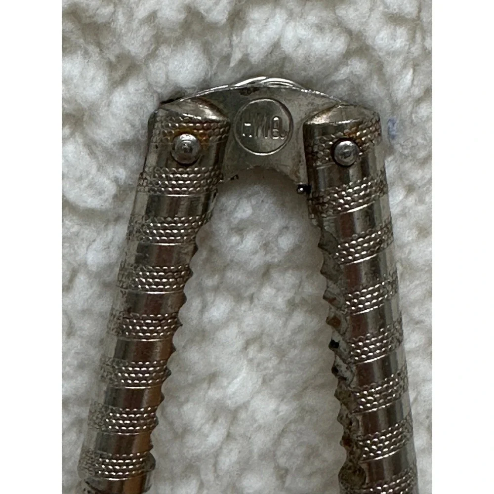 H.M.Q. Nutcracker Set Silver Textured Metal 3 Piece Vintage Kitchen Tools